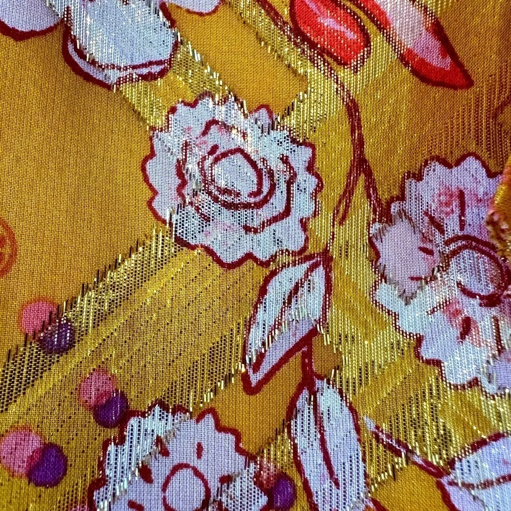 Tory Burch Opalina Silk Floral Print Ruffle Skirt